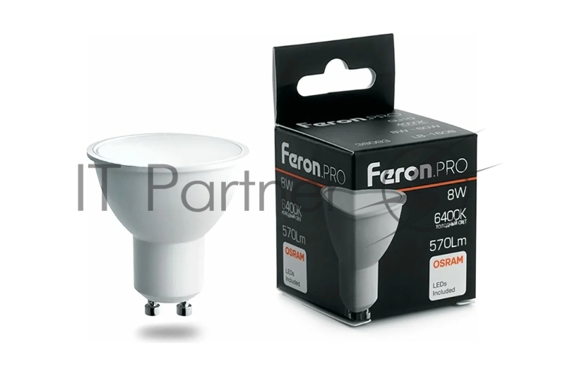 Лампа светодиодная Feron PRO LB-1608 8Вт 230В GU10 дневной