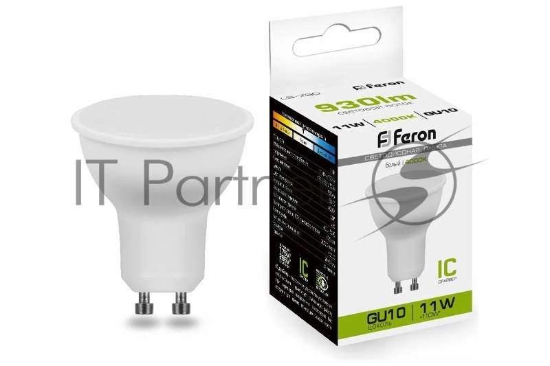 Лампа светодиодная Feron LB-760 11Вт 230В GU10 белый