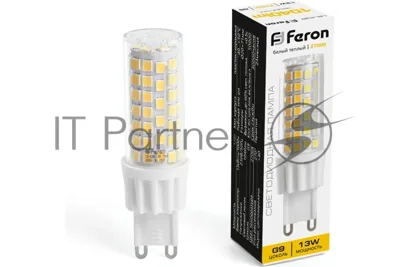 Лампа светодиодная Feron LB-436 13Вт 230В G9 теплый капсульная