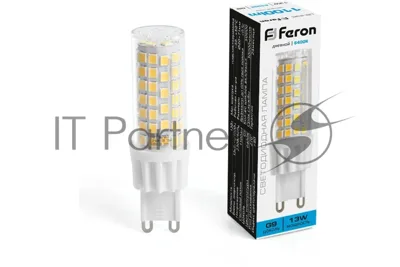Лампа светодиодная Feron LB-436 13Вт 230В G9 дневной капсульная