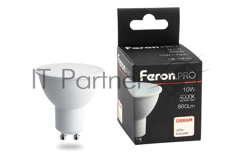 Лампа светодиодная Feron PRO LB-1610 10Вт 230В GU10 белый