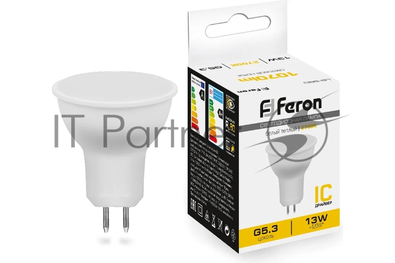 Лампа светодиодная FERON LB-960 (38188) 13 вт 230в G5.3 теплый
