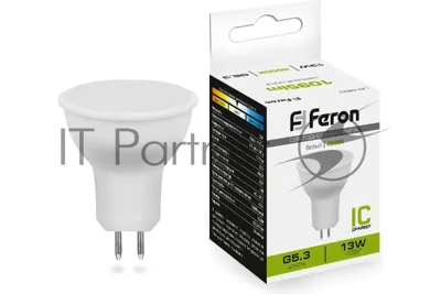 Лампа светодиодная Feron LB-960 13Вт 230В G5.3 белый