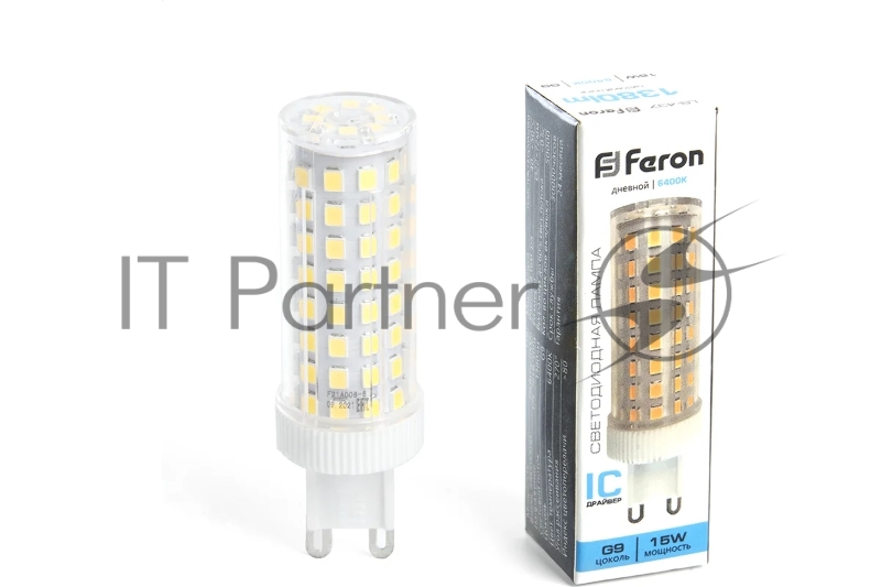 Лампа светодиодная FERON LB-437 (38214) 15 вт 230в G9 дневной капсульная