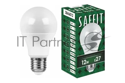 Лампа светодиодная SAFFIT SBA6012 (55007) 12Вт Е27 теплый