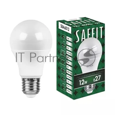 Лампа светодиодная SAFFIT SBA6012 (55008) 12Вт Е27 белый
