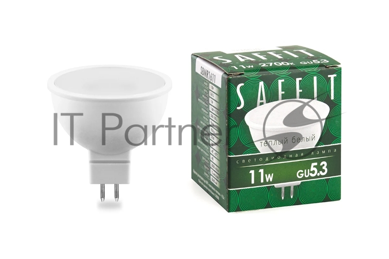 Лампа светодиодная SAFFIT SBMR1611 (55151) 11 вт 230в GU5.3 теплый