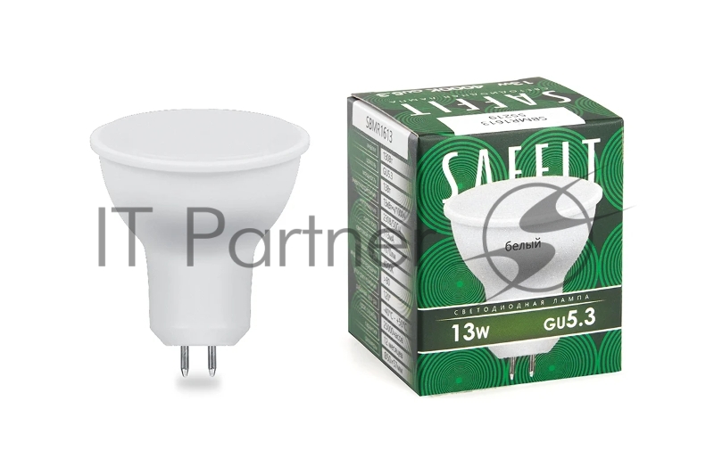 Лампа светодиодная SAFFIT SBMR1613 (55219) 13Вт 230В GU5.3 белый
