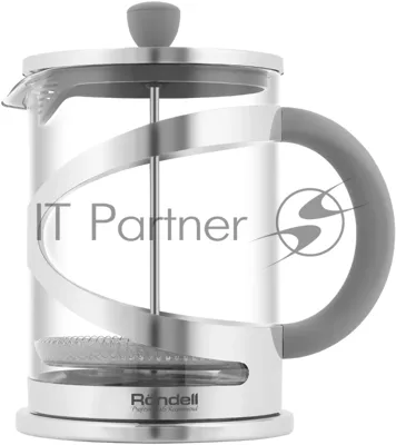 Френч-пресс Rondell Crystal Grey RDS-1669 (ST) стальной