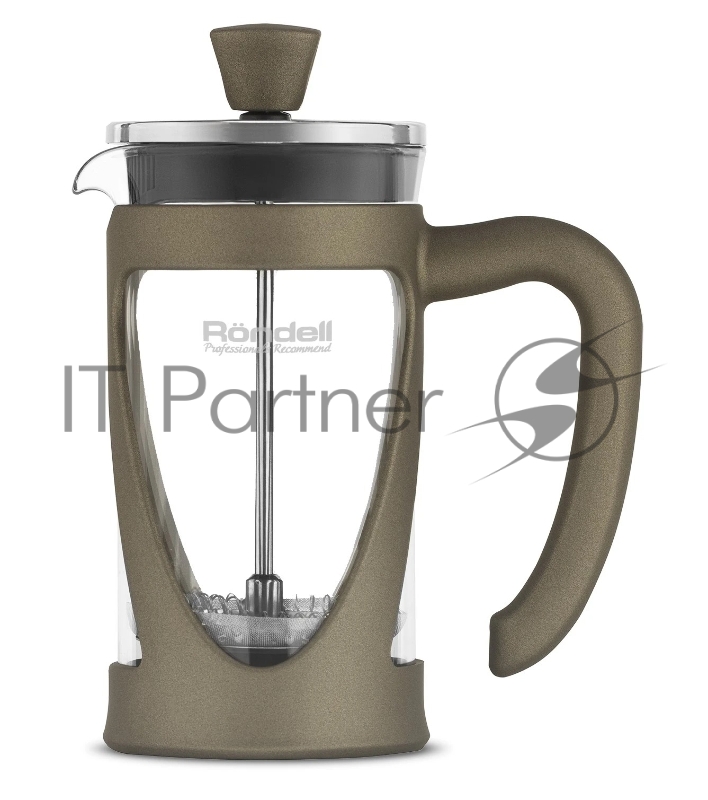 Френч-пресс Rondell Impressia Bronze RDS-1234, 0.6л, бронзовый