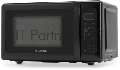 Микроволновая печь SunWind SUN-MW007 черный, 20 л, 700 Вт, переключатели - сенсор
