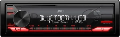 Автомагнитола JVC KD-X182BT, 1 DIN, Bluetooth, USB Type-A, AUX, съёмная панель