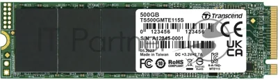 Накопитель SSD Transcend PCI-E 3.0 x4 500Gb TS500GMTE115S 115S M.2 2280 0.2 DWPD