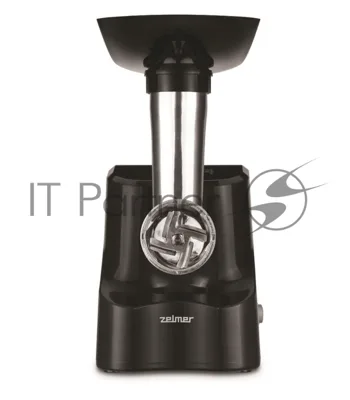 Мясорубка электрическая Zelmer ZMM1520B черный, 1500 Вт, 1.5 кг/мин, реверс, насадки - 3