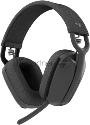 Гарнитура Logitech ZONE Vibe 100 серый, беспроводная, Bluetooth, до 20 ч