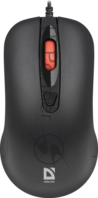 Мышь проводная Defender Omega MB-522 черный, 1600 dpi, USB, кнопки - 4