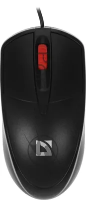 Мышь проводная Defender Icon MB-057 черный, 1000 dpi, USB, кнопки - 3