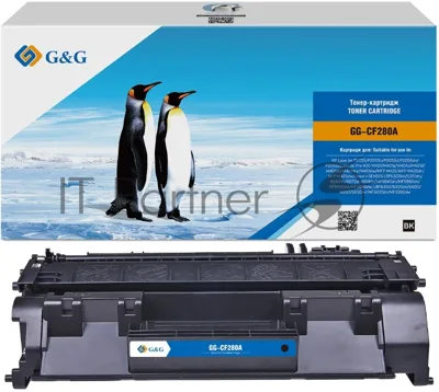Картридж лазерный G&G GG-CF280A черный (2700 стр.) для HP LJ P2035/P2055d/Pro 400 M401/MFP M425