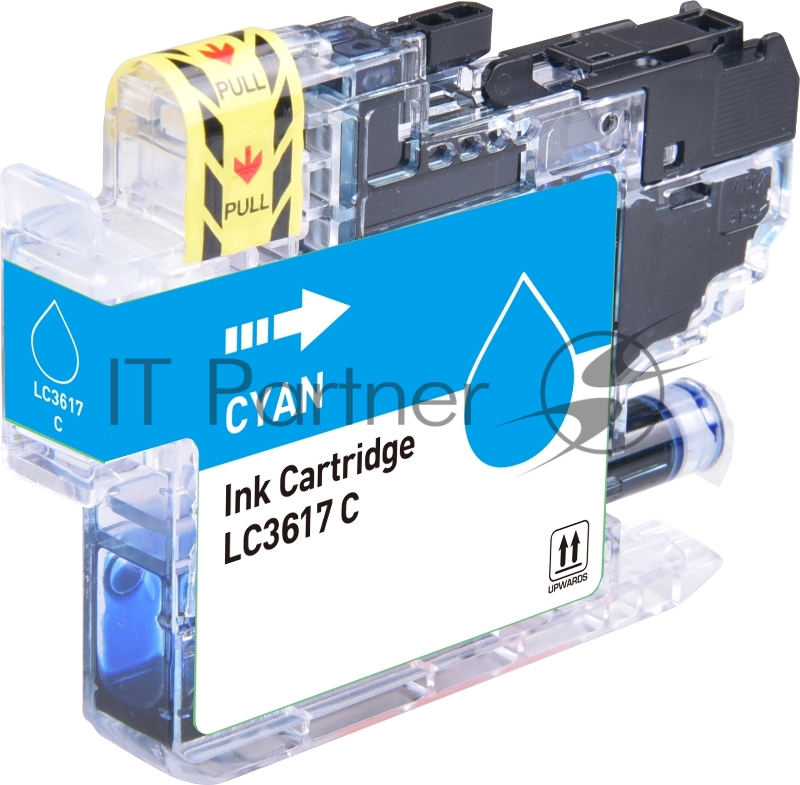 Картридж струйный Cactus CS-LC3617C голубой (14 мл) для Brother MFC-J2330DW/J2730DW/J3530DW/J3930DW