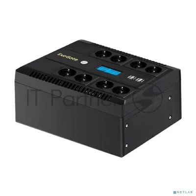 Источник бесперебойного питания ExeGate NEO Smart LHB-850.LCD.AVR.8SH.CH.RJ.USB / 850 ВА / 510 Вт / 8 x CEE 7 (евророзетка)