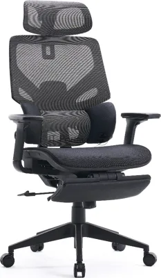 Кресло Cactus CS-CHR-MC01-GYBK серый, сетка, подголовник