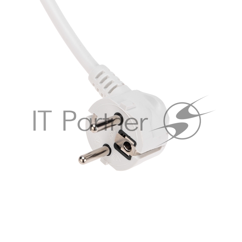 Сетевой фильтр 5 гнезд, 3м, 3х1,5мм², с автовыкл, 2 USB, белый Kranz