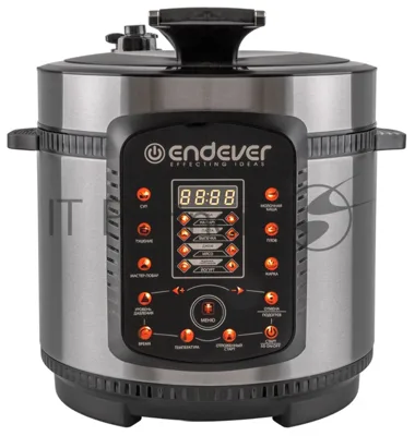 Мультиварка-скороварка Endever Vita-99, черный/стальной, мощность 1000 Вт, емкость 5л, 14 авторежимов работы, книга рецептов, 2 шт/уп.