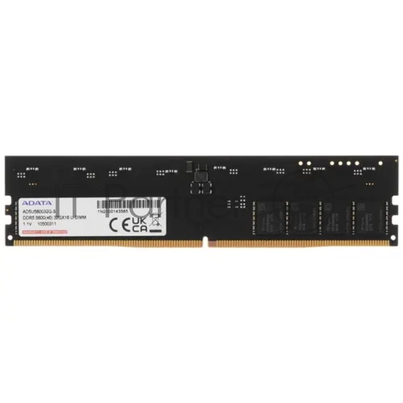 Оперативная память ADATA, DDR5, 32GB (1x32 GB), 5600 MHz, CL46, DIMM