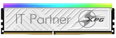 Оперативная память XPG Spectrix D35G RGB, 8GB, DDR4, 3600MHz, CL18, DIMM, с радиатором, белый, RGB
