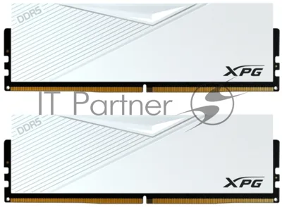 Оперативная память XPG Lancer, DDR5, 64GB (2x32GB), 6400MHz, CL32, DIMM, с радиаторами, белый