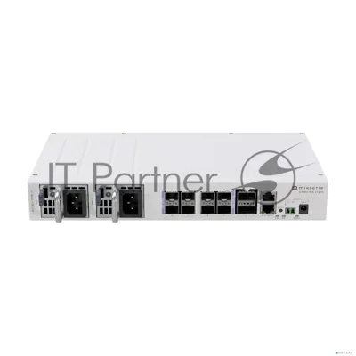 Коммутатор MikroTik CRS510-8XS-2XQ-IN, 8×25 Гбит/с SFP28 + 2×100 Гбит/с QSFP28, управляемый
