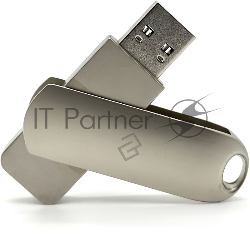 Флешка USB Digma DRIVE3 (DGFUM128A30SR), 128Gb, USB 3.0, R/W 70/30, серебристый