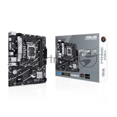 Материнская плата ASUS PRIME B760M-K, LGA1700, Intel B760, 2xDDR5, 4xSATA, 2xM.2, 1xPCIe 4.0 x16, 2xPCIe 4.0 x1, HDMI, VGA (D-Sub), 1x2.5Gb LAN, USB 3.2 Gen 1, 3x3.5 мм, 7.1, microATX
