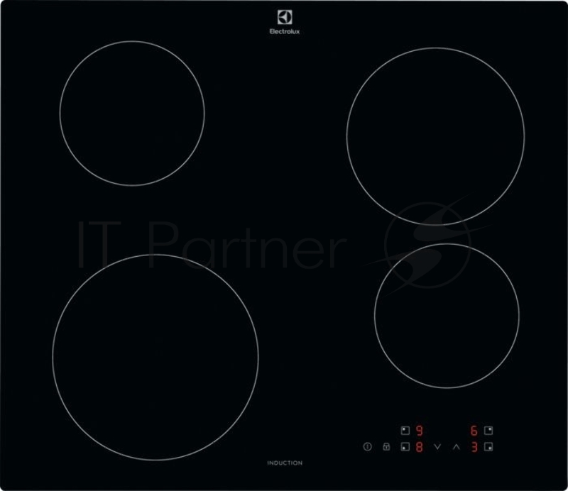 Индукционная варочная поверхность Electrolux EIB60420CK, 4 конфорки, стеклокерамика, 6900 Вт