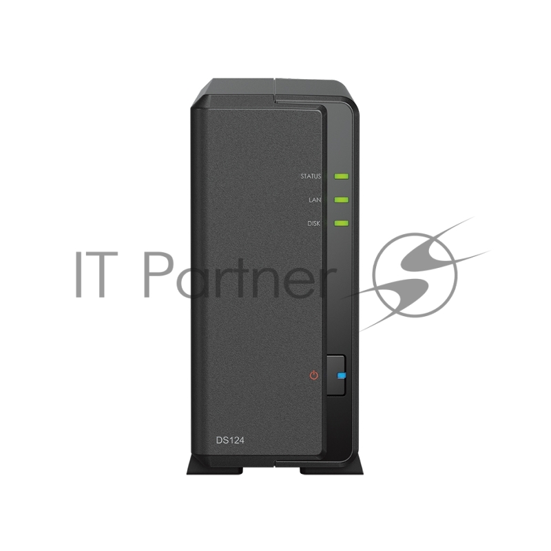 СХД SYNOLOGY настольное исполнение 1BAY NO HDD DS124