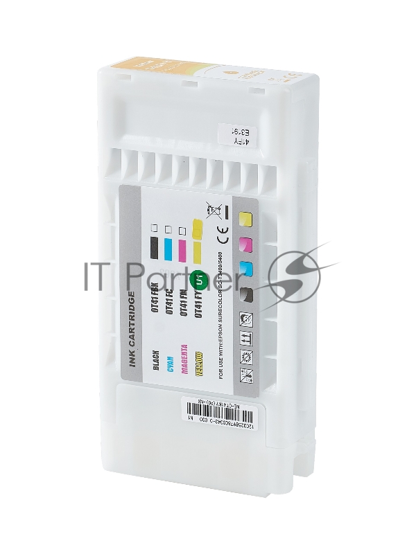 Картридж струйный Sakura C13T41F440 (T41F4 Y) для Epson, желтый, 350 мл.