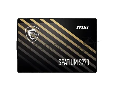 Накопитель SSD MSI SPATIUM S270, 960Gb, 2.5", SATA III, R/W 500/450
