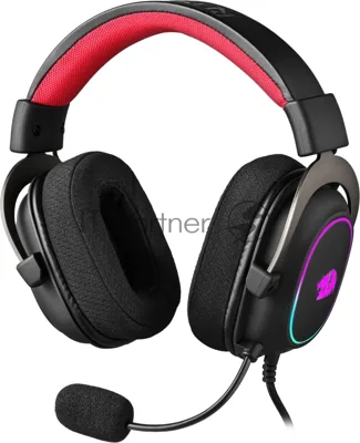 Гарнитура Redragon Zeus X чёрный, проводная, USB, подсветка