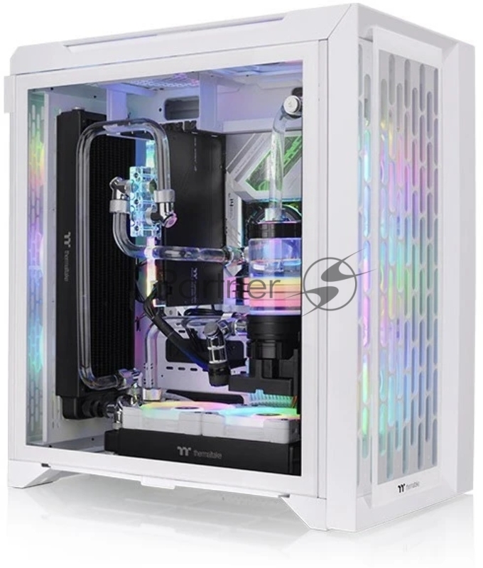 Компьютерный корпус Thermaltake CTE C700 TG ARGb белый без БП ATX 3x140мм 2xUSB 3.0 audio bott PSU