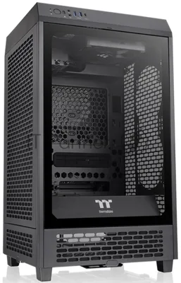 Компьютерный корпус Thermaltake The Tower 200 черный без БП miniITX 11x120мм 5x140мм 2xUSB 3.0 audio bott PSU