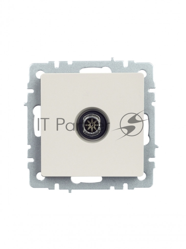 Розетка телевизионная оконечная IEK BRITE РТВ11-0-БрЖ жемчуг