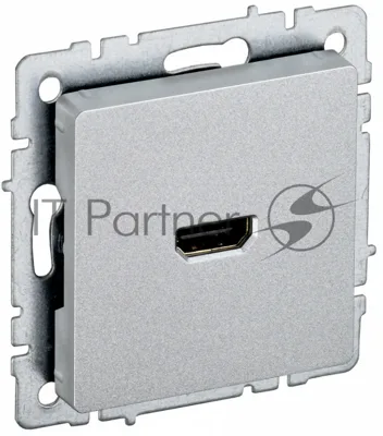 Розетка HDMI IEK BRITE РHDMI-0-БрА алюминий