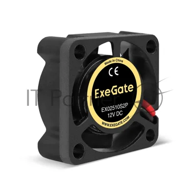 Вентилятор для корпуса ExeGate EX02510S2P черный, 25 мм, 10000 об/мин, 22 дБ, 2 pin