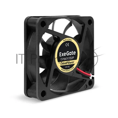 Вентилятор для корпуса ExeGate ExtraPower EP06015B2P черный, 60 мм, 5000 об/мин, 34 дБ, 2 pin