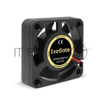 Вентилятор для корпуса ExeGate EX04010S2P-24 черный, 40 мм, 7500 об/мин, 35.5 дБ, 2 pin