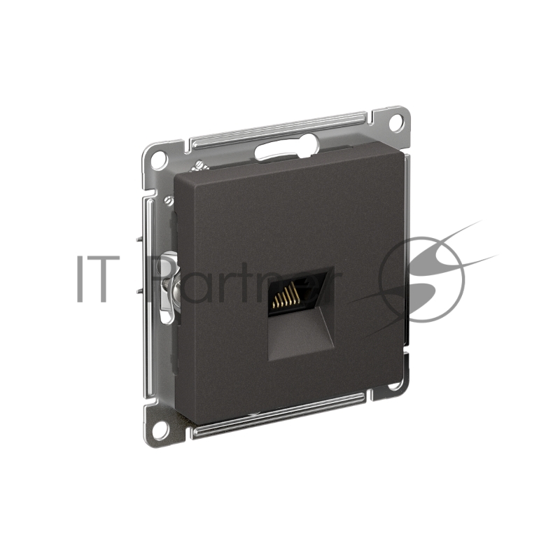 Розетка компьютерная AtlasDesign RJ45 кат. 5Е механизм базальт SE ATN001483