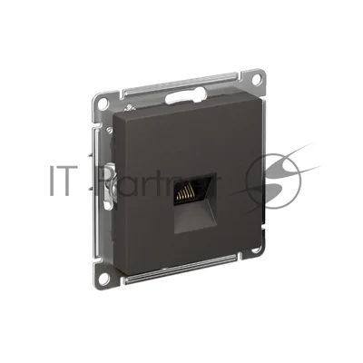 Розетка компьютерная AtlasDesign RJ45 кат. 5Е механизм базальт SE ATN001483