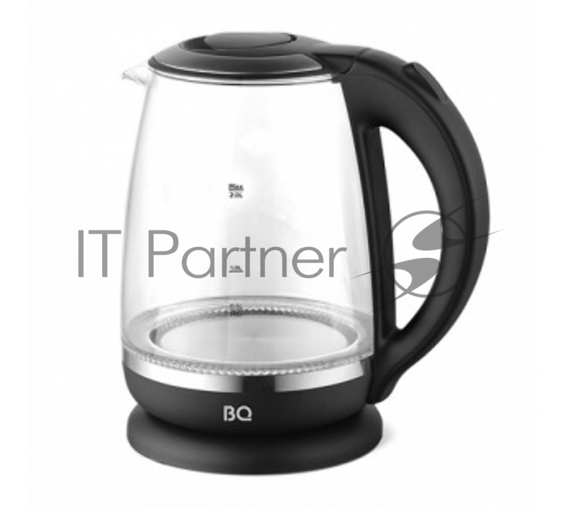 Электрочайник BQ KT2049G черный, 2 л, 2200 Вт, скрытый нагревательный элемент