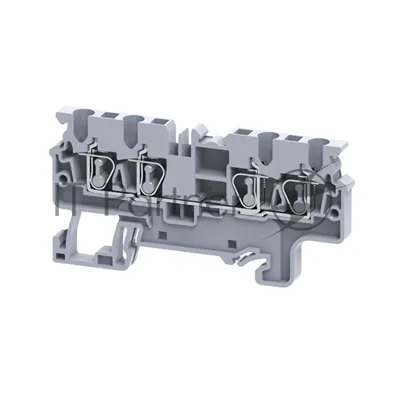 Клемма с четырьмя контактами пружинная OptiClip СX-2,5-QUATTRO-(0,2-4)-I-серый