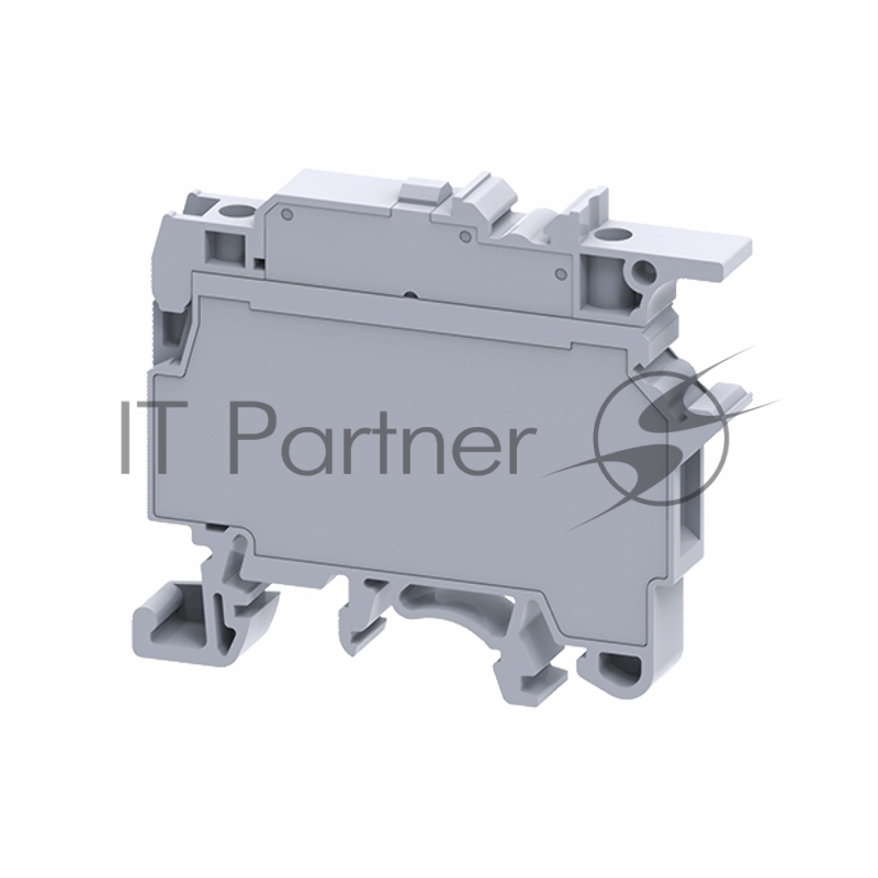 Клемма для предохранителей винтовая OptiClip CF-4-HESI-(5x20)-6,3A-(0,2-6)-серый
